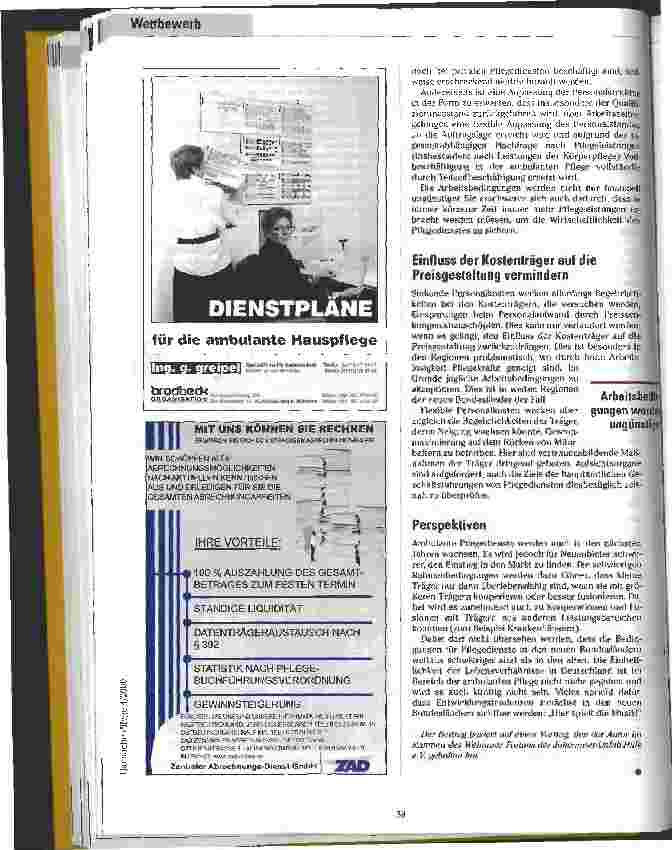 Vorschauseite 4: Ambulante Dienste in Ost und West Ist-Analyse und Zukunftsperspektiven
