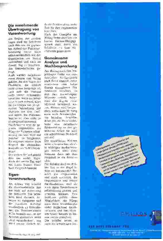 Vorschauseite 3: Krankenpflegeschüler als Bereichsleitung Verantwortung übernehmen, Grenzen kennenlernen, Ängste abbauen