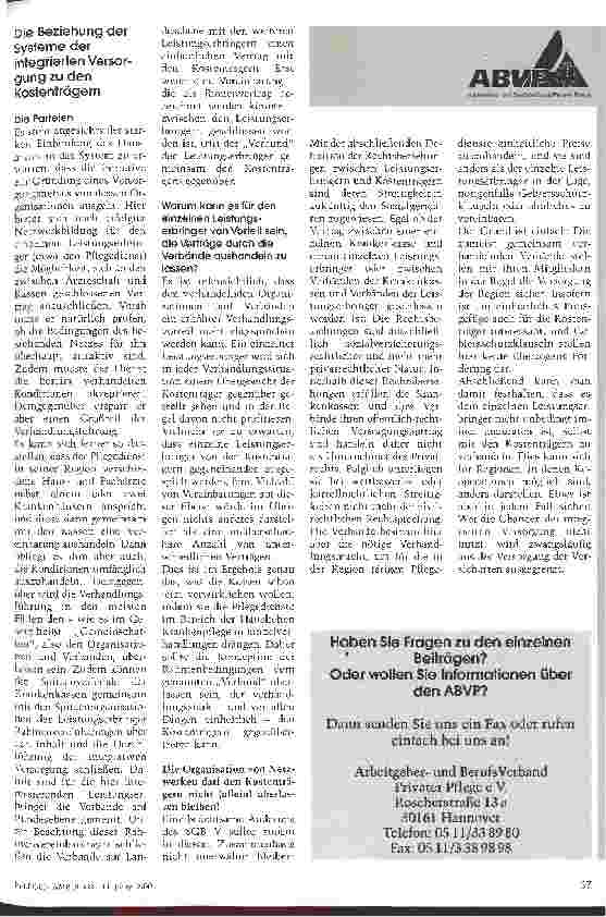 Vorschauseite 2: Integrierte Versorgung - gleiches Recht für alle?