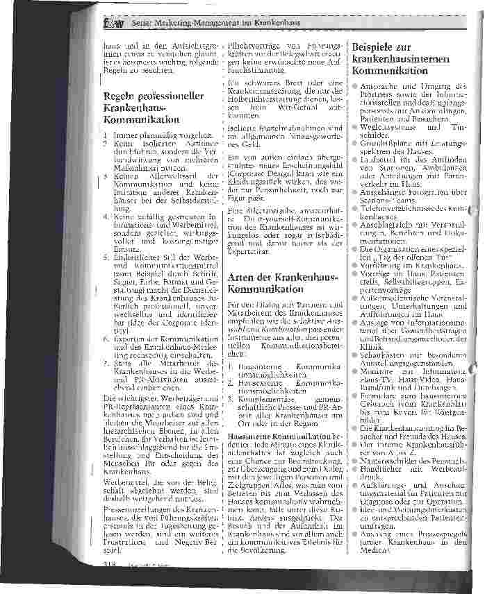Vorschauseite 3: Eine erfolgreiche Selbstdarstellung braucht das Krankenhaus