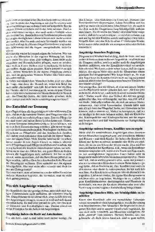 Vorschauseite 2: Vom Leid der Angehörigen verwirrter alter Menschen