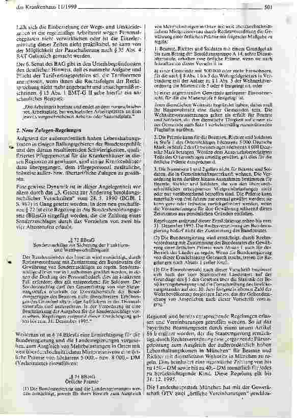 Vorschauseite 2: Wegezeiten-Urteile des BAG zu Paragraph 15 Abs. 7 BAT