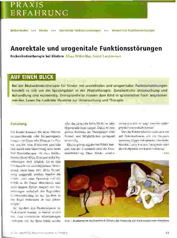 Vorschauseite 1: Anorektale und urogenitale Funktionsstörungen