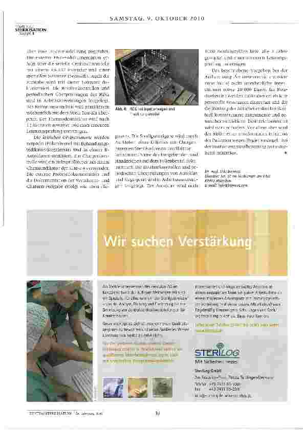 Vorschauseite 2: Instrumentenaufbereitung in einer modernen Praxis für Hals-Nasen-Ohren-Heilkunde
