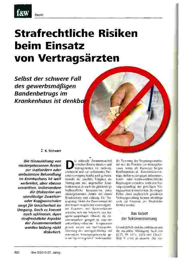 Vorschauseite 1: Strafrechtliche Risiken