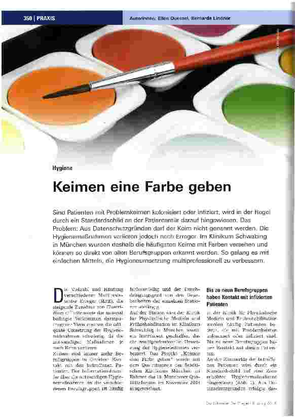 Vorschauseite 1: Keimen eine Farbe geben