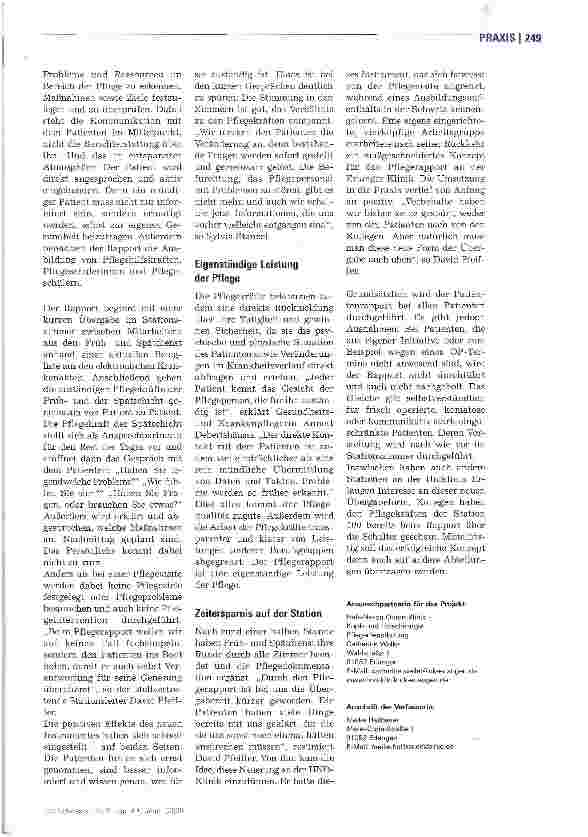 Vorschauseite 2: Wir sprechen mit dem Patienten, nicht über den Patienten
