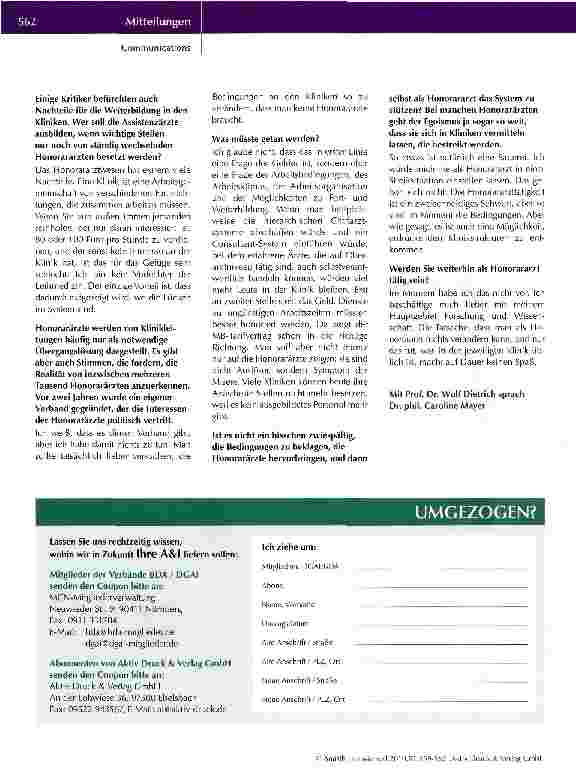 Vorschauseite 3: Interview mit Prof. Dr. Wulf Dietrich über die steigende Zahl von Honorarärzten in Deutschland