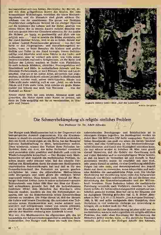 Vorschauseite 1: Die Schmerzbekämpfung als religiös-sittliches Problem