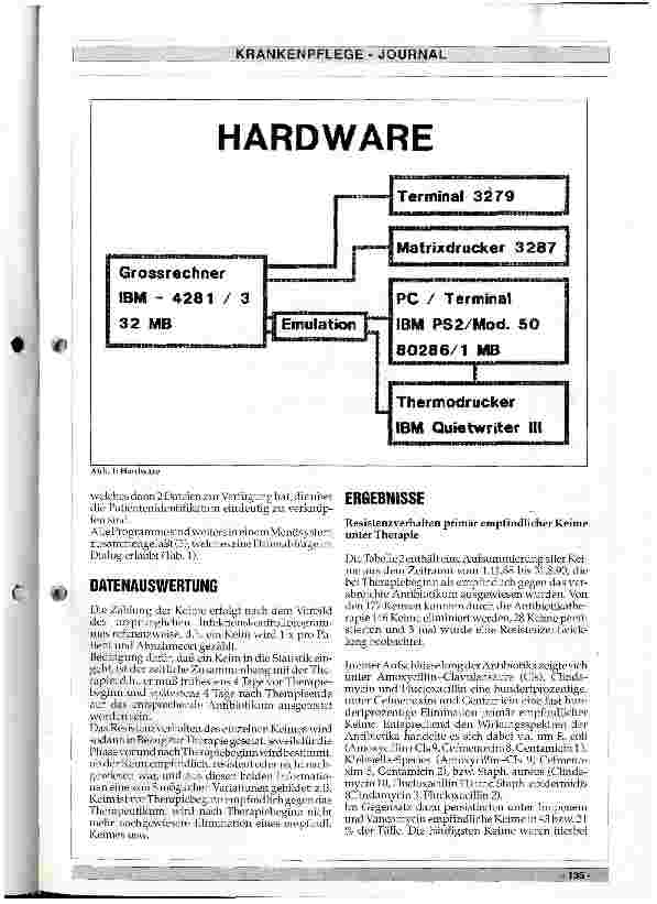 Vorschauseite 2: Infektionskontrollprogramm - EDV-unterstützte Analyse bakteriologischer Daten zur Erfassung von Resistenzänderungen