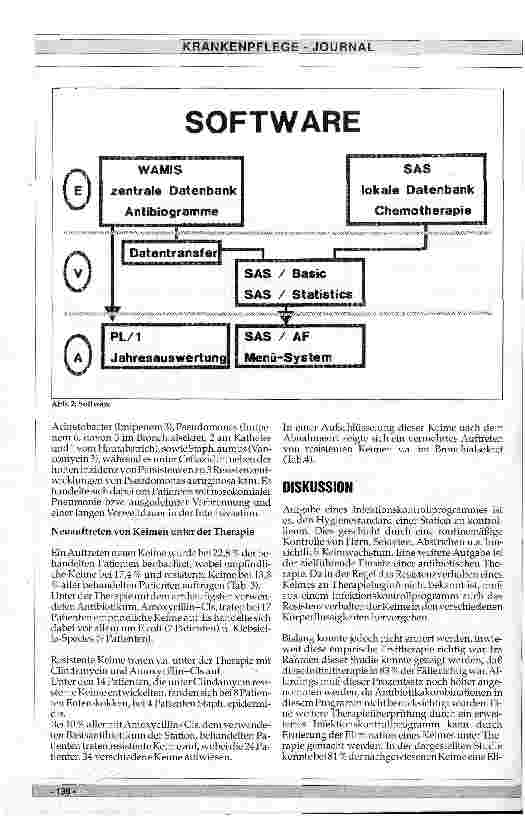 Vorschauseite 3: Infektionskontrollprogramm - EDV-unterstützte Analyse bakteriologischer Daten zur Erfassung von Resistenzänderungen