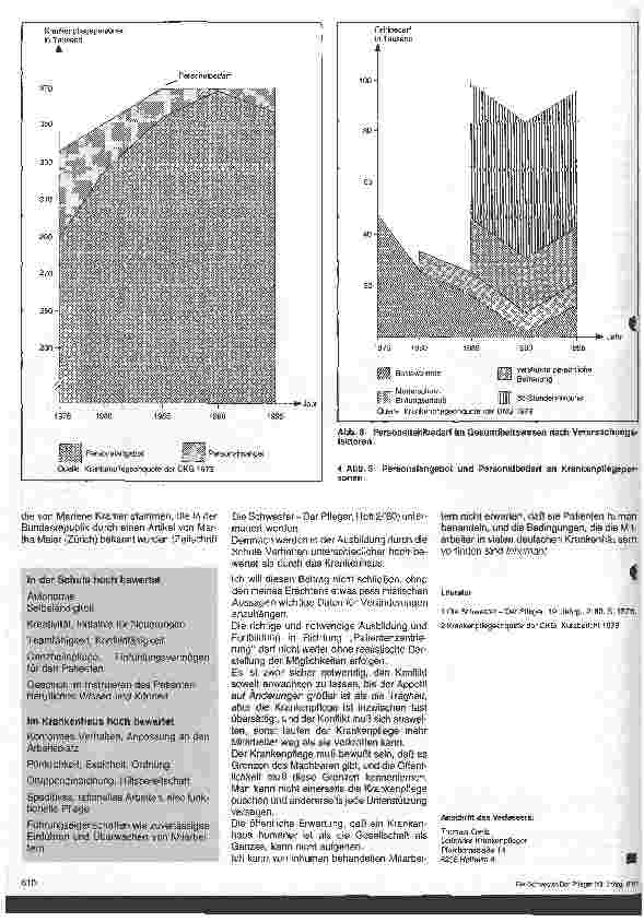Vorschauseite 4: Verweildauer im Beruf - Personalmangel trotz Andrang in den Krankenpflegeschulen?