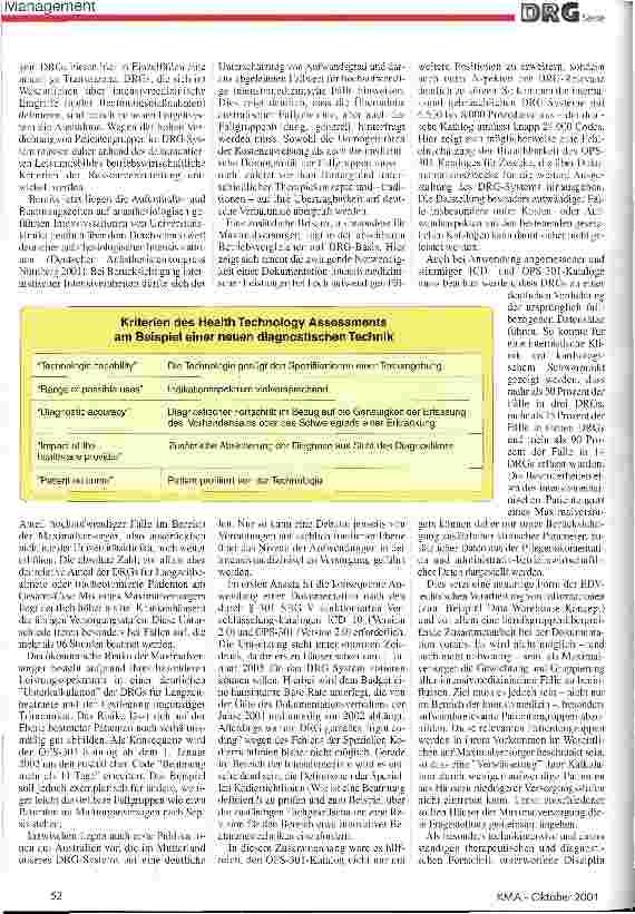 Vorschauseite 3: Risiko für Maximalversorger? Intensivmedizinische DRG´s