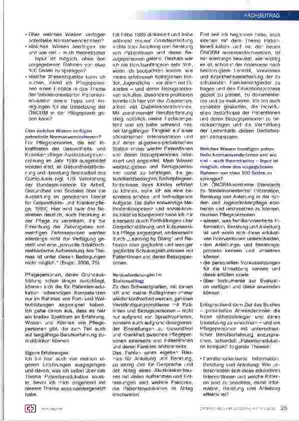 Vorschauseite 2: „Patientenedukation kompakt - Ein Fachbuch für die Implementierung der ÖNORM K 1210