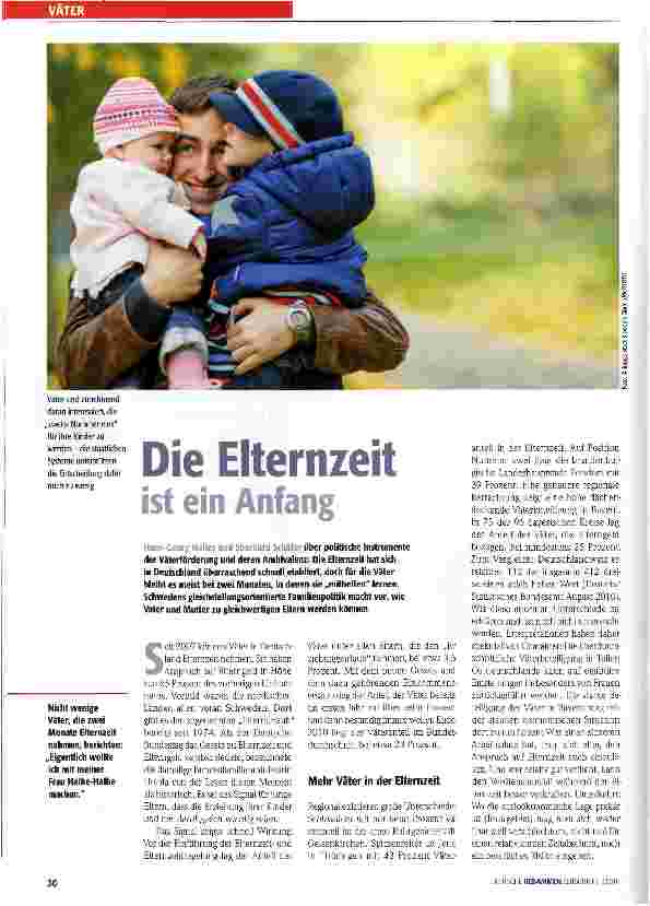 Vorschauseite 1: Die Elternzeit ist ein Anfang