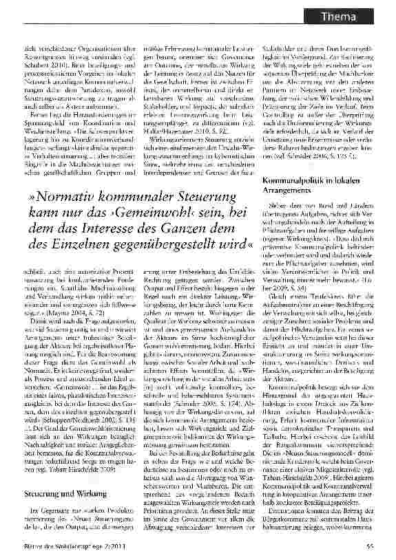 Vorschauseite 2: Die Kommune als Koordinator lokaler ArrangementsVon der örtlichen Steuerung gemischter Wohlfahrtsproduktion