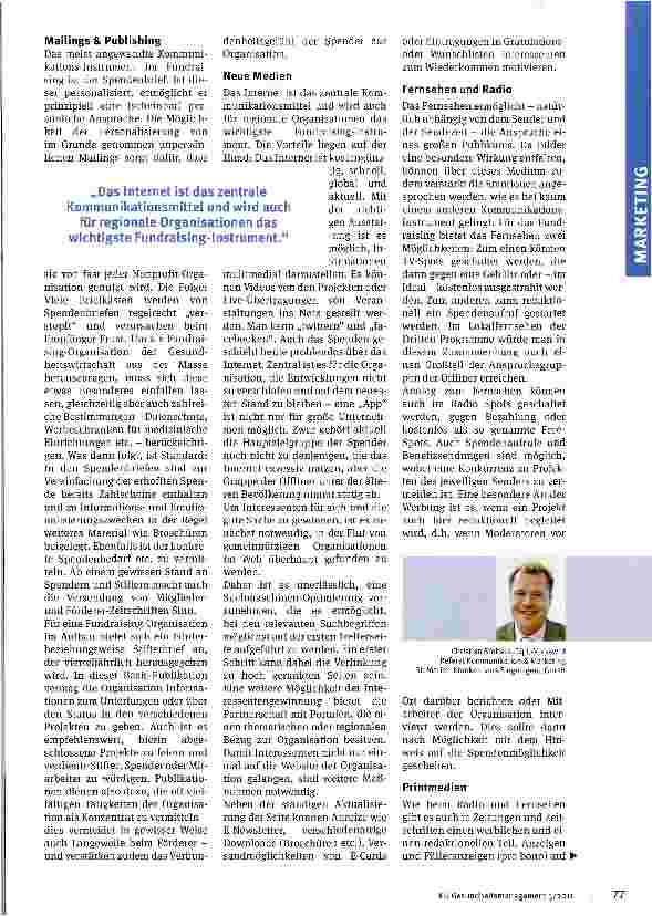 Vorschauseite 2: Fundraising ist Beziehungsaufbau