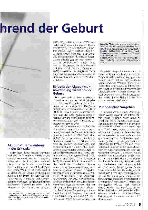 Vorschauseite 2: Akkupunktur während der Geburt