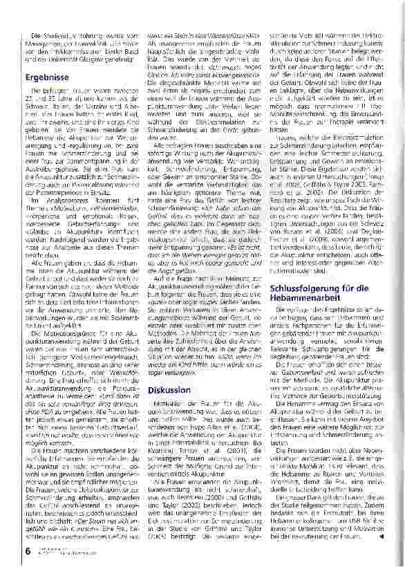 Vorschauseite 3: Akkupunktur während der Geburt