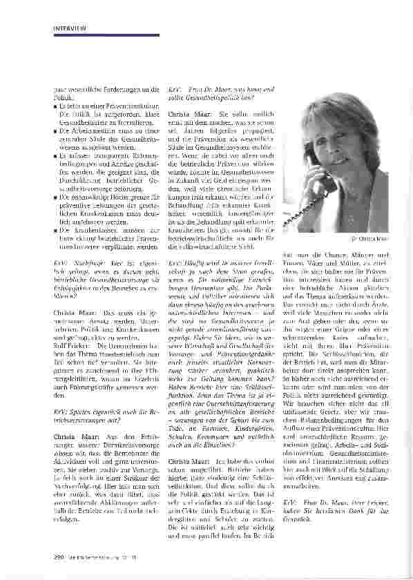 Vorschauseite 4: Nutzen und Perspektive betrieblicher Gesundheitsvorsorge
