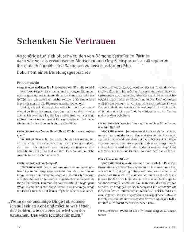 Vorschauseite 1: Schenken Sie Vertrauen