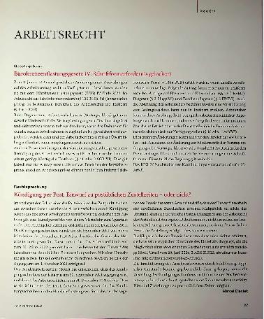 Vorschauseite 1: Arbeitsrecht