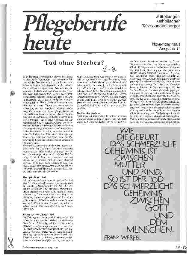 Vorschauseite 1: Tod ohne Sterben?