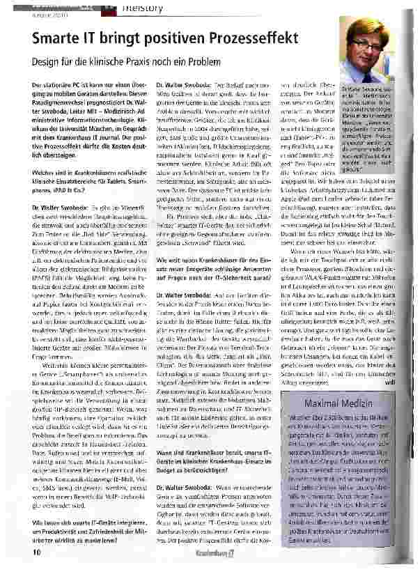 Vorschauseite 1: Smarte IT bringt positiven Prozesseffekt