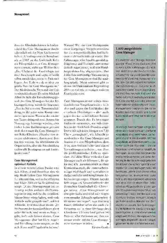 Vorschauseite 3: CASE MANAGERDie Glücksbringer