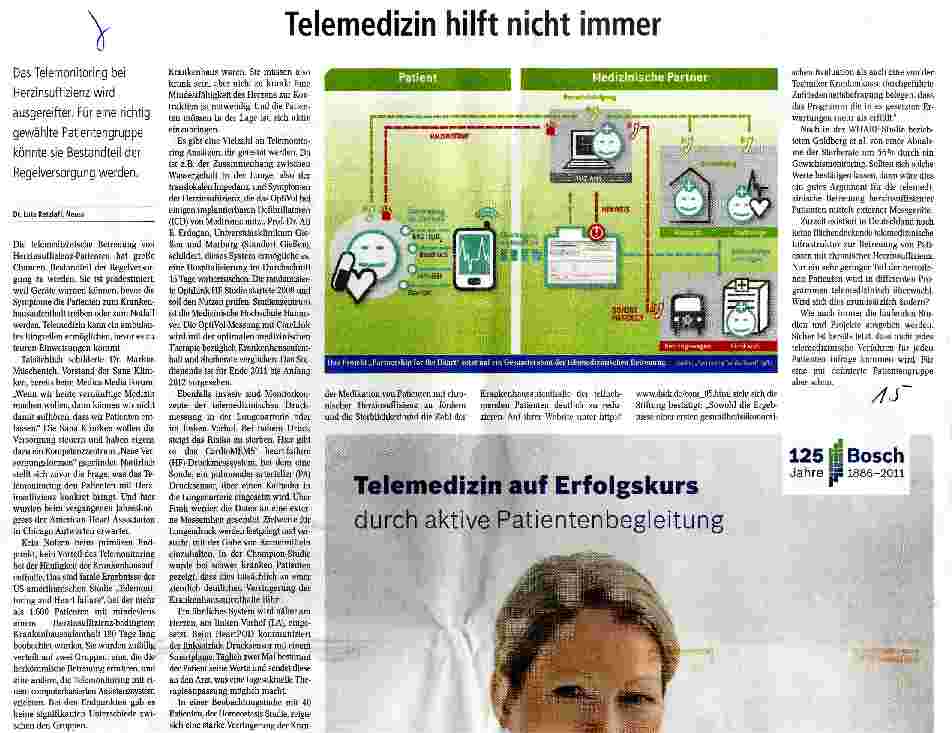Vorschauseite 1: Telemedizin hilft nicht immer