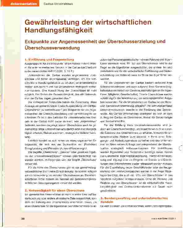 Vorschauseite 1: Gewährleistung der wirtschaftlichen Handlungsfähigkeit