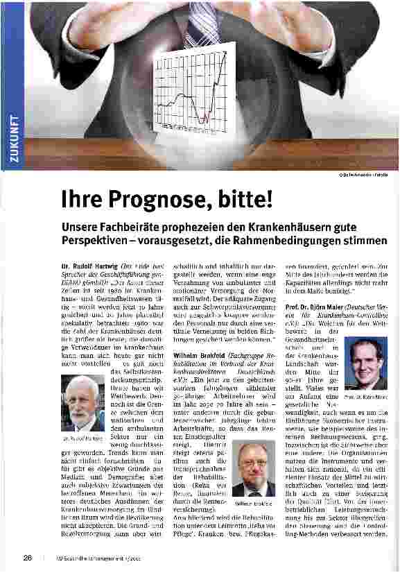 Vorschauseite 1: Ihre Prognose, bitte!