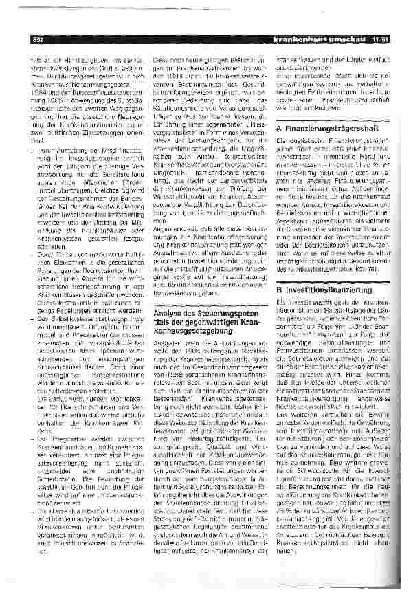 Vorschauseite 4: Geschichtliche Entwicklung der Krankenhausfinanzierung