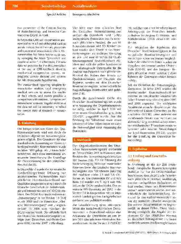 Vorschauseite 2: Deutsches Reanimationsregister