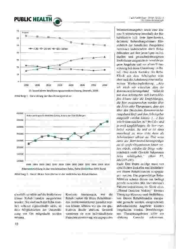 Vorschauseite 2: Älter, kränker und trotzdem länger arbeiten - neue Anforderungen an die medizinische Rehabilitation?