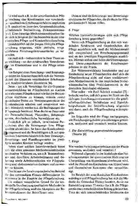 Vorschauseite 5: Grundsatzpapier zur Konzeption praxisbezogener Pflegeforschung
