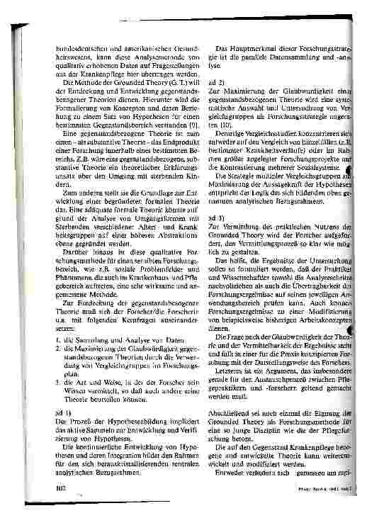 Vorschauseite 6: Grundsatzpapier zur Konzeption praxisbezogener Pflegeforschung