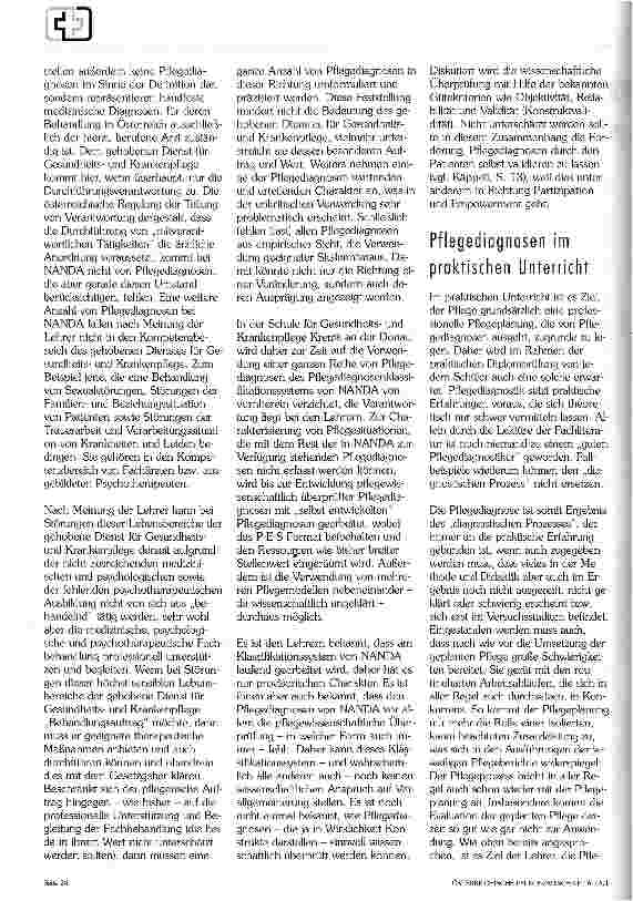 Vorschauseite 3: Zur Didaktik von Pflegediagnosen