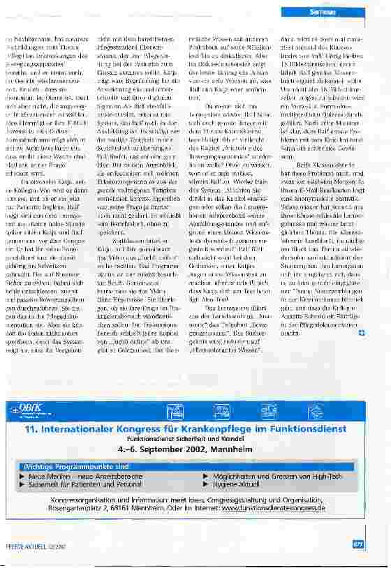 Vorschauseite 3: Lernsoftware im Krankenhaus