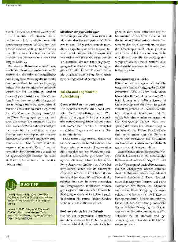Vorschauseite 3: Inneres Tai Chi Chuan in der orthopädischen Rehabilitation