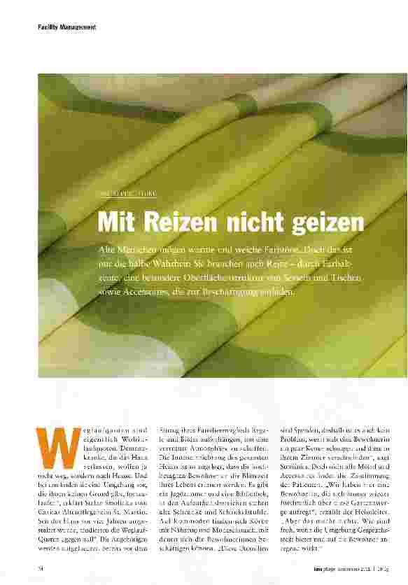 Vorschauseite 1: Mit Reizen nicht geizen