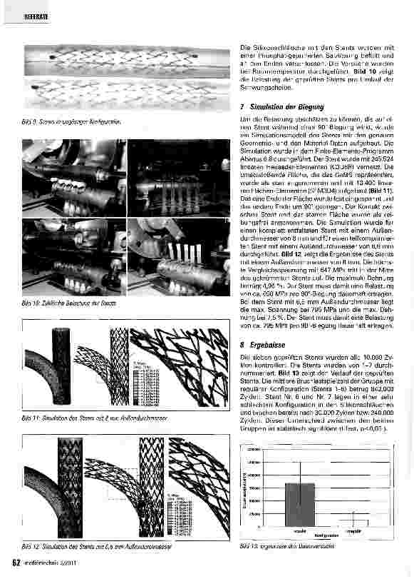 Vorschauseite 5: Ermüdungsuntersuchung von Nitinol-Stents
