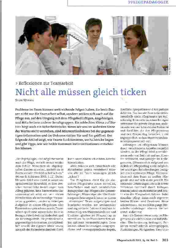 Vorschauseite 1: Nicht alle müssen gleich ticken