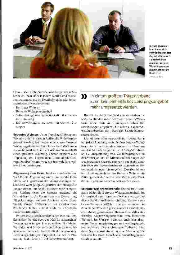 Vorschauseite 2: Betreutes Wohnen hat viele Gesichter