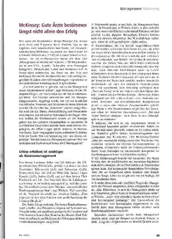 Vorschauseite 2: Gutes Management bestimmt den Erfolg