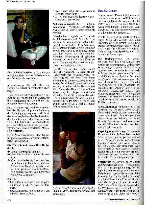 Vorschauseite 4: Physiotherapeutische Maßnahmen bei Kleinund Schulkindern mit primärer ziliarer Dyskinesie (Kartagener-Syndrom)