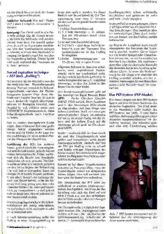 Vorschauseite 5: Physiotherapeutische Maßnahmen bei Kleinund Schulkindern mit primärer ziliarer Dyskinesie (Kartagener-Syndrom)
