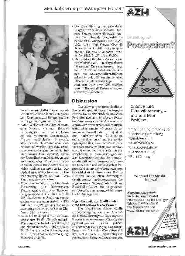 Vorschauseite 3: DIE MEDIKALISIERUNG SCHWANGERER FRAUENEINE AUSWERTUNG DER NIEDERSÄCHSISCHEN PERINATALDATEN VON 1992 BIS 1996