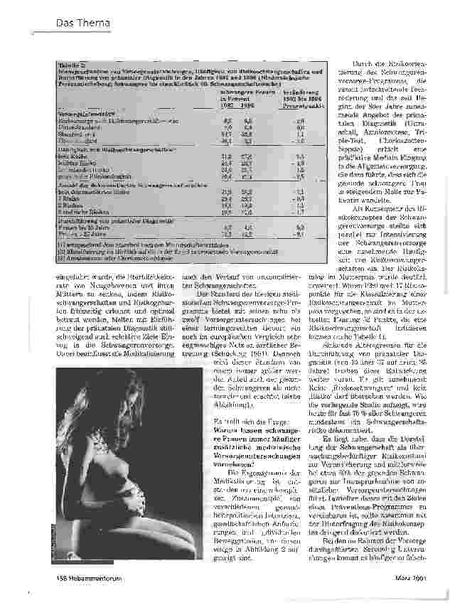Vorschauseite 4: DIE MEDIKALISIERUNG SCHWANGERER FRAUENEINE AUSWERTUNG DER NIEDERSÄCHSISCHEN PERINATALDATEN VON 1992 BIS 1996