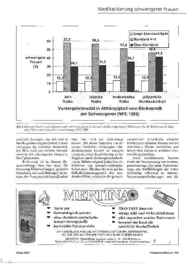 Vorschauseite 5: DIE MEDIKALISIERUNG SCHWANGERER FRAUENEINE AUSWERTUNG DER NIEDERSÄCHSISCHEN PERINATALDATEN VON 1992 BIS 1996